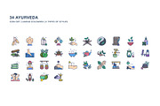 Ayurveda spa icon set, an Icon by Icongeek26 (Thumbnail 3 of 4)