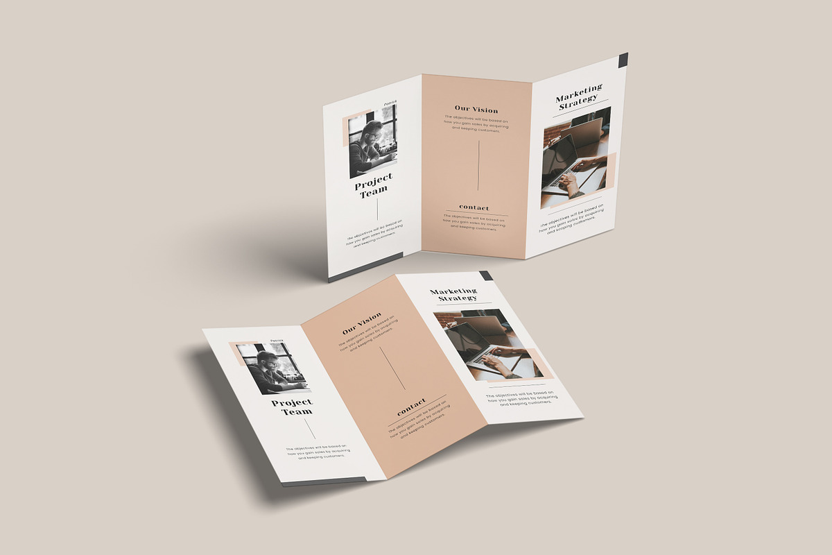 A4 Trifold Brochure Mockup Bundles, a Brochure Template by Graphic Aesthetic (Photo 11 of 20)