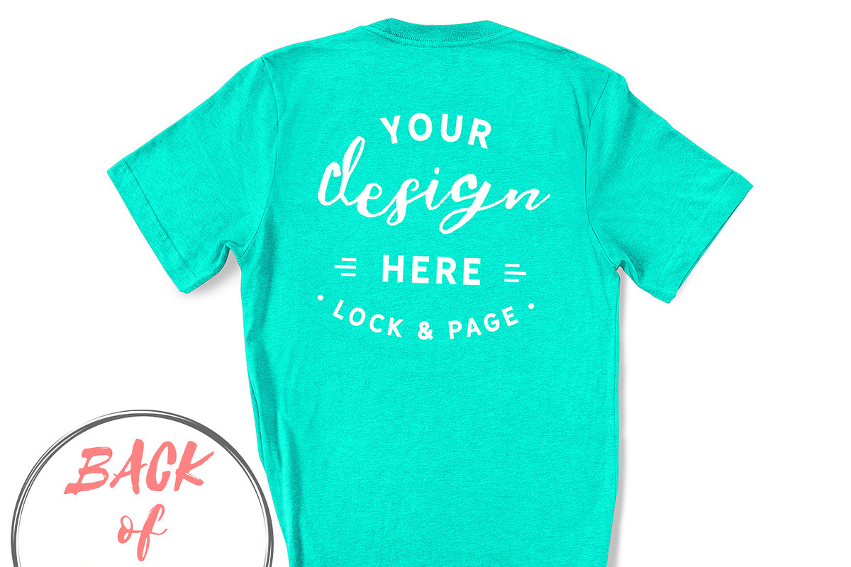 Back Of T-Shirt BC3001 Mockup Bundle, a Shirt Mockup by lock and page (Photo 77 of 88)