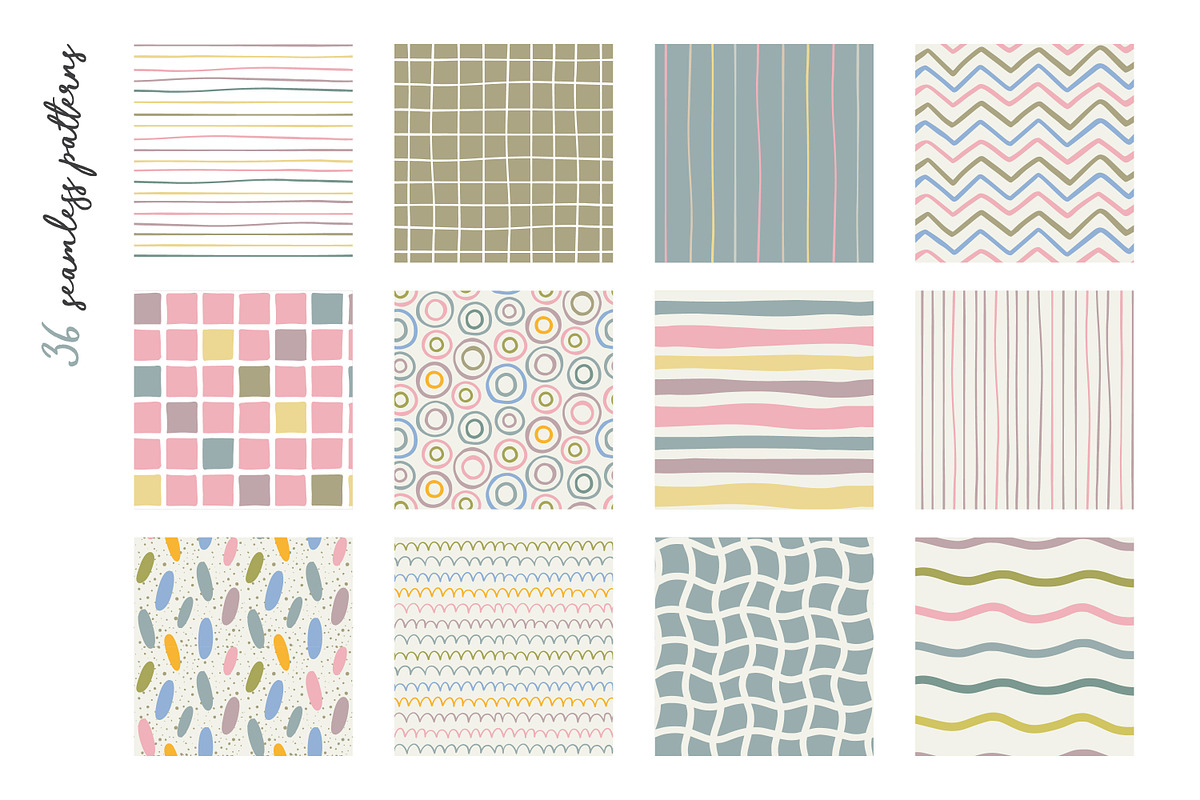 Whimsy Patterns & Frames, a Background Graphic by Molly art (Photo 2 of 16)