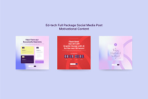 Colorful E-Learning Social Marketing