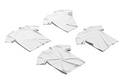 4 Flat Lay T-shirt 3D Model, an Object 3D Model by rebrandy (Thumbnail 2 of 9)