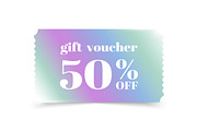 Colorful Gift Voucher Template, a Decorative Illustration by PsychocheArt (Thumbnail 3 of 3)
