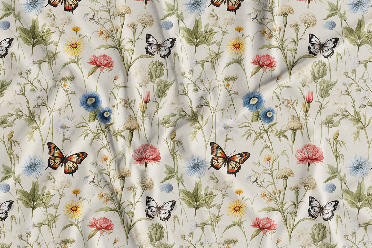 Vintage Botanicals Floral Patterns, a Pattern Graphic by Olya Creative (Photo 10 of 18)