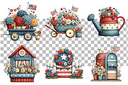 4th of July Countryside Clipart, a Seasonal Illustration by Daily.Designs (Thumbnail 3 of 5)