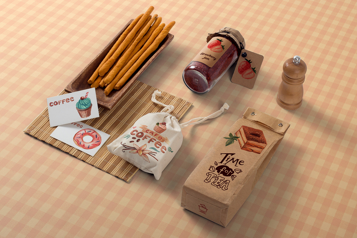 Coffee and sweets, an Illustration by Steshnikova (Photo 6 of 6)