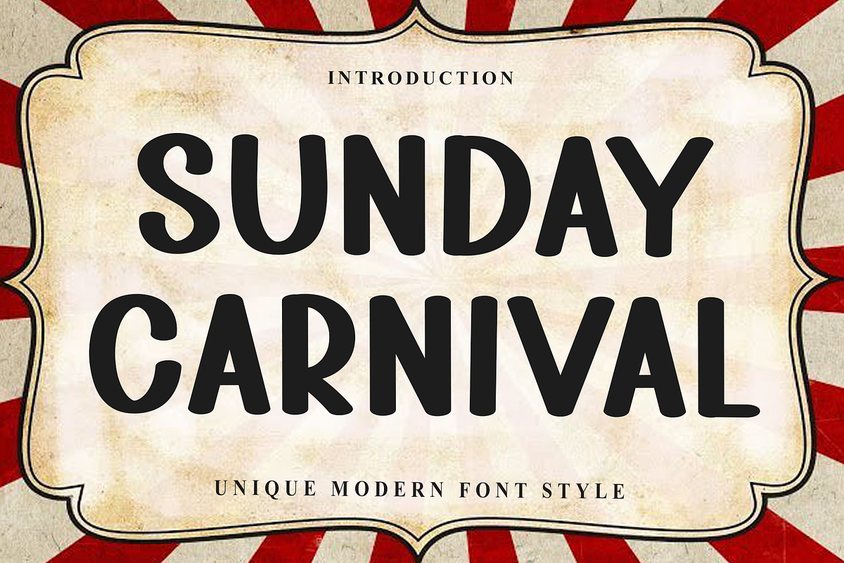 Sunday Carnival, a Script Font by FreshTypeINK (Photo 1 of 8)