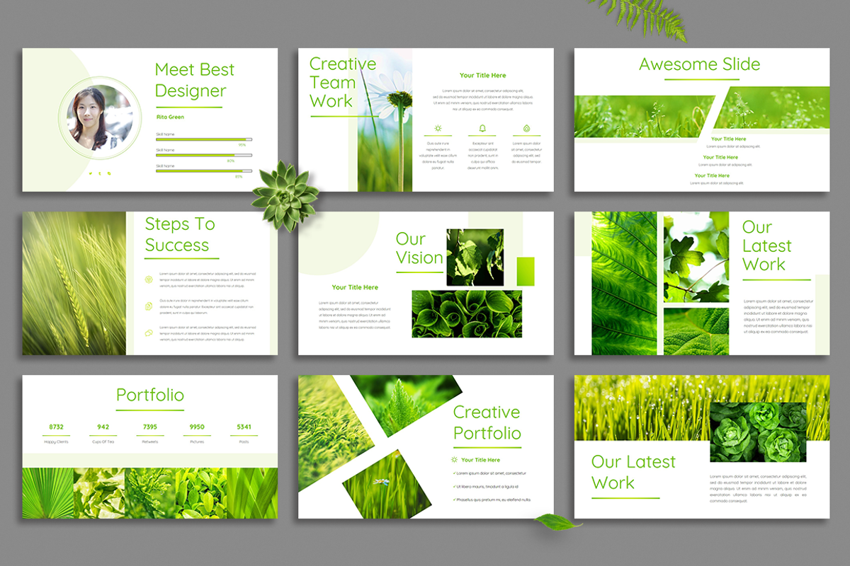 Leaf - Powerpoint Template, a Presentation Template by Helga_Design (Photo 3 of 13)