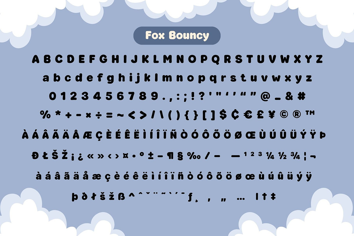 Fox Bouncy Font, a Symbol Font by Fox7 By Rattana (Photo 9 of 11)