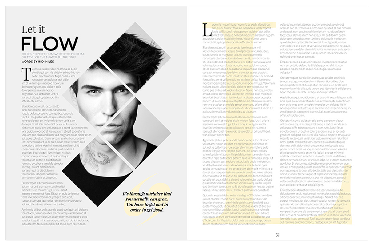Magazine Template InDesign 10, a Magazine Template by Love Graphic Design (Photo 28 of 28)