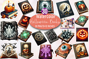 Halloween Books Sublimation Clipart, an Illustration by SVGArt (Thumbnail 1 of 8)