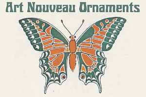 Art Nouveau Ornaments BONUS FONT