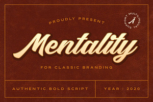 Mentality - Authentic Bold Script