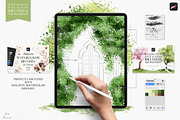 Watercolor Four Seasons Brushes, a Brush Add-On by Julia Dreams (Thumbnail 3 of 6)