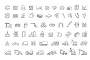 Construction and Building Line Icons, an Outline Icon by Tettygreen (Thumbnail 3 of 3)