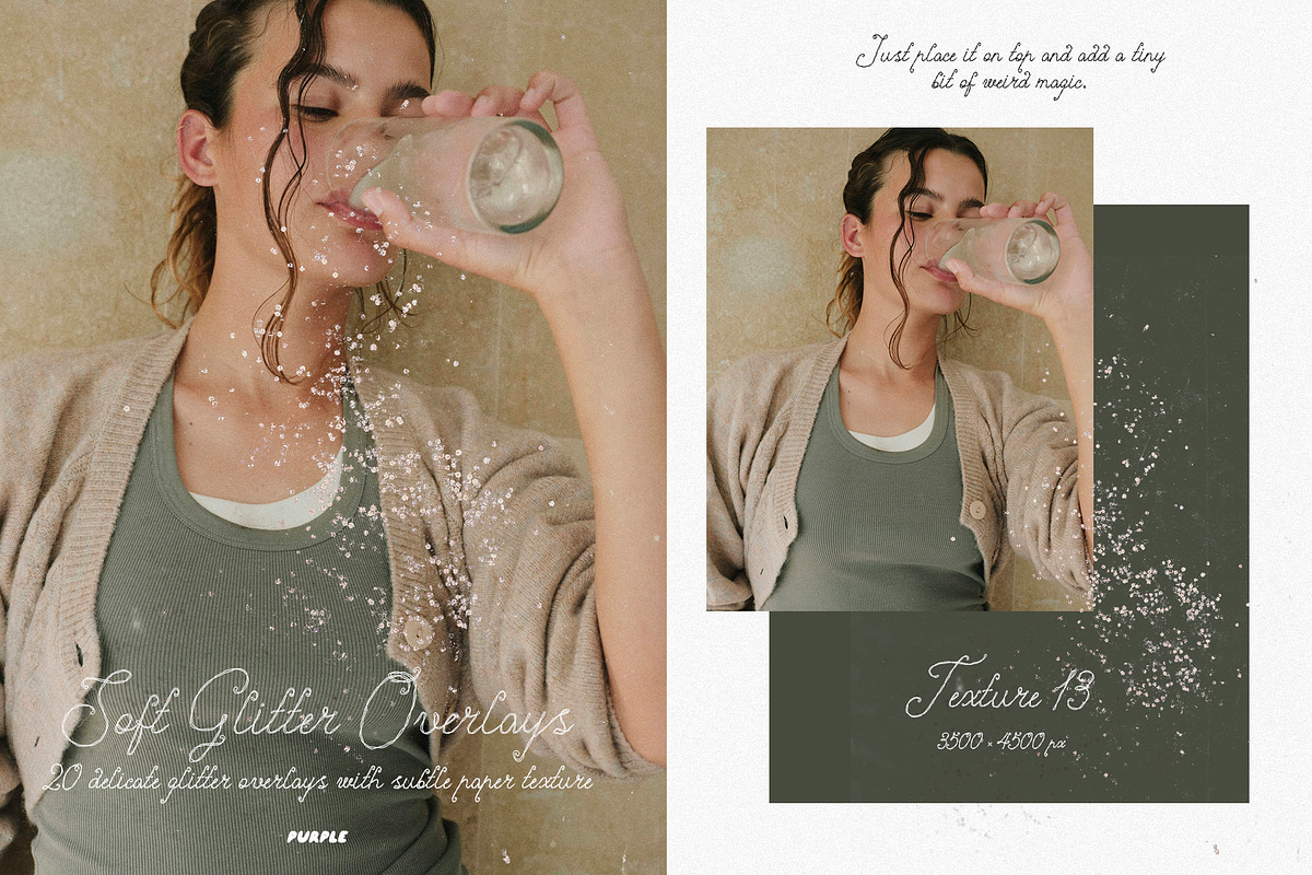 Soft Glitter Overlays, a Texture Graphic by Purple (Photo 11 of 21)