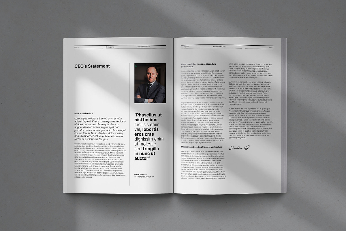 Kreatype Annual Report, a Brochure Template by Kreatype Studio (Photo 4 of 17)