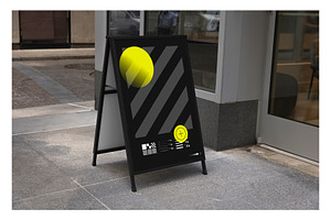 Sandwich Board Mockup