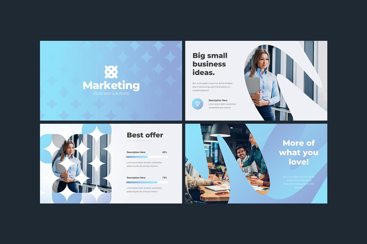 Marketing Business Google Slides, a Presentation Template by Presentation Templates (Photo 2 of 5)