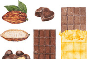 Watercolor Coffee, Chocolate & Juice, a Food Illustration by ArtbyHien (Thumbnail 7 of 8)