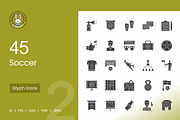 Soccer Glyph Icons, an Icon by IconBunny (Thumbnail 1 of 2)