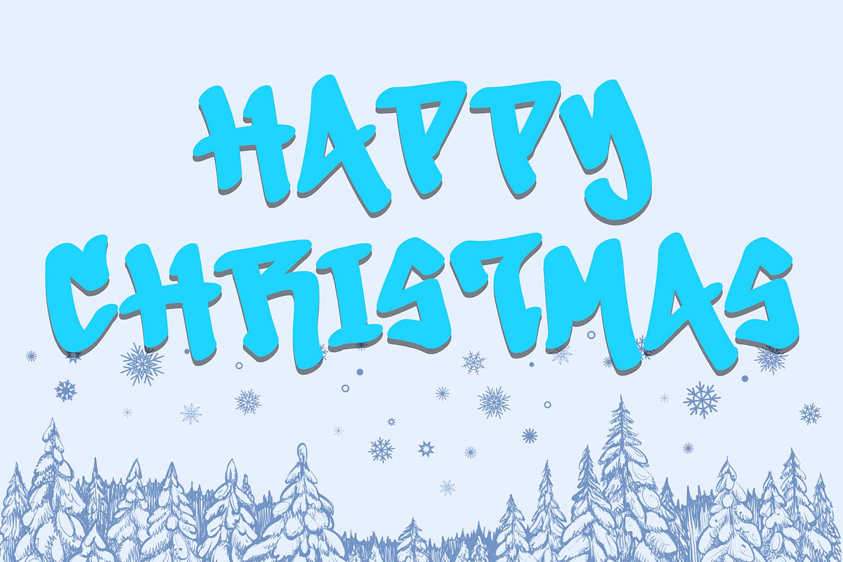 Xmas Graffiti, a Blackletter Font by Yoga Letter (Photo 3 of 5)