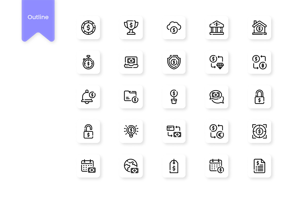 Money Icons, a Duotone Icon by HacaStudio (Photo 2 of 3)
