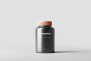 Supplement Jar Mockup, a Cups & Container Mockup by pmvch (Thumbnail 1 of 9)