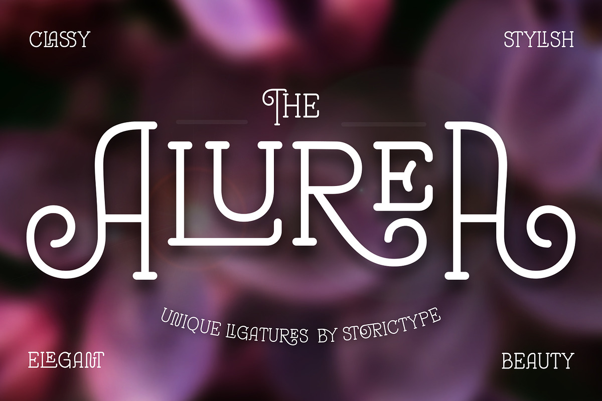Alurea | Ligature Feminine Font, a Serif Font by StoricType (Photo 1 of 17)