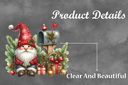 Christmas Gnomes Watercolor Clipart, a Seasonal Illustration by Craft Nest (Thumbnail 3 of 5)