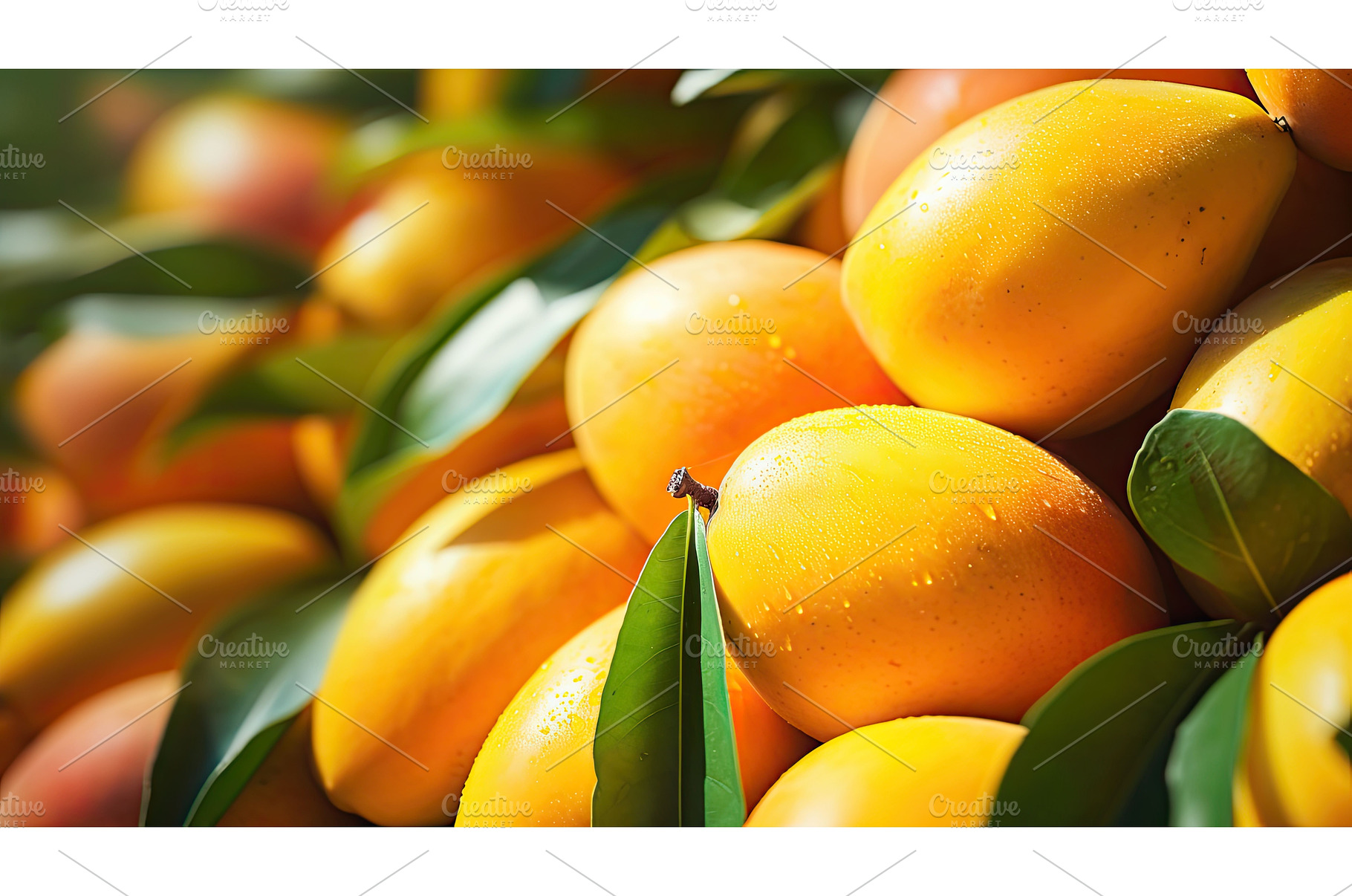 ripe summer mango fruit ai generated, a Food & Drink Photo by pikepicture
