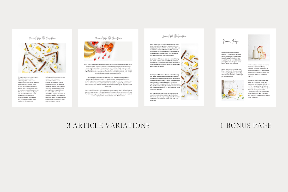 Minimal Cookbook Template CANVA, a Templates & Theme by OrganizationOasisRo (Photo 5 of 10)