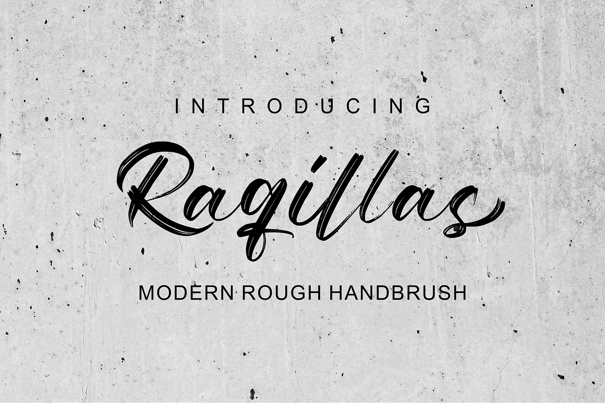 Raqillas, a Font by zamjumps (Photo 1 of 10)