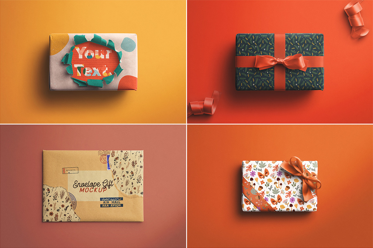 Gift Box Mockups Bundle, a Packaging Mockup by Custom Scene (Photo 12 of 12)