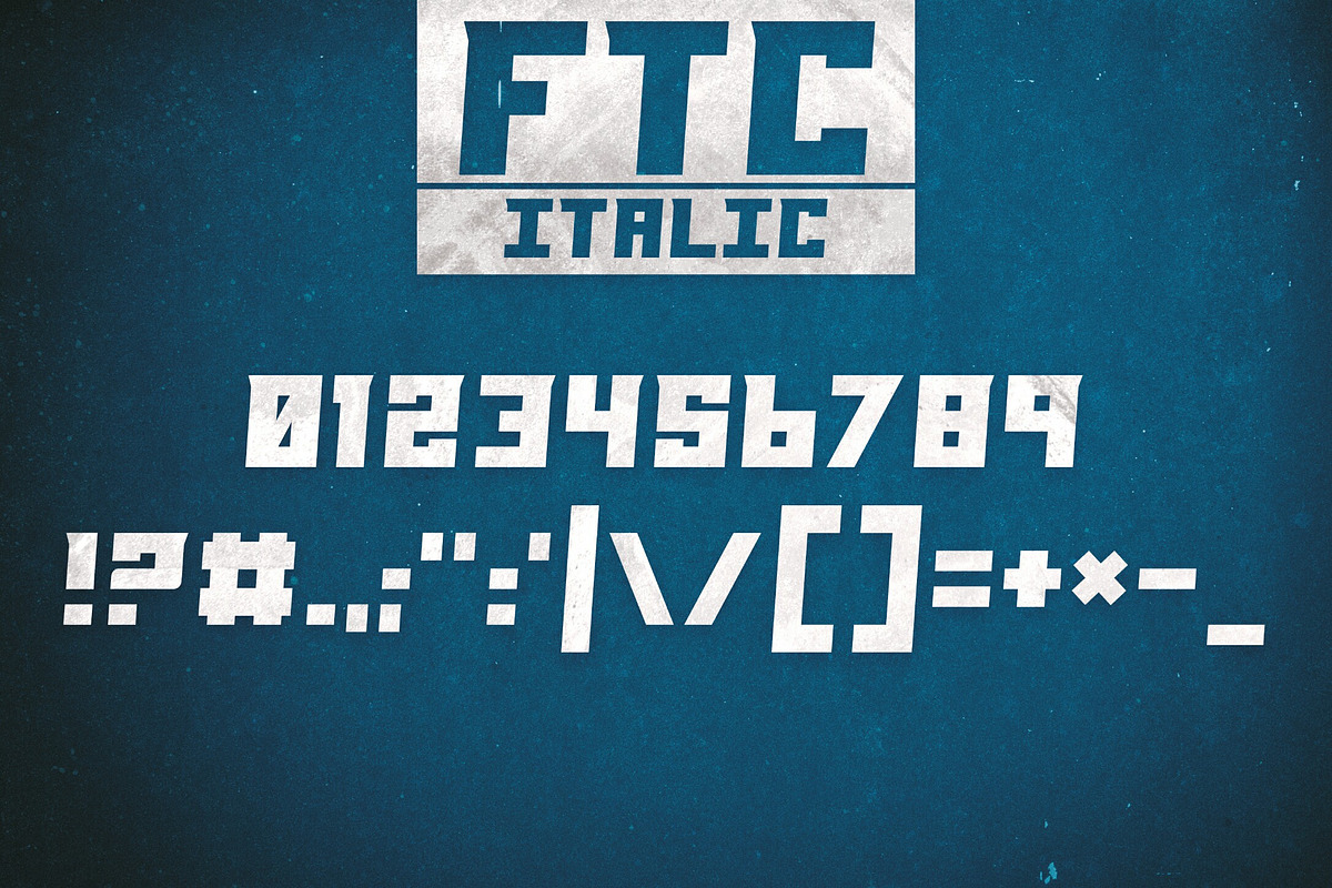 FTC Font Family preview 5