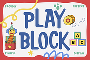 Play Block Playful Display Font, a Font by PutraCetol Studio (Thumbnail 1 of 5)