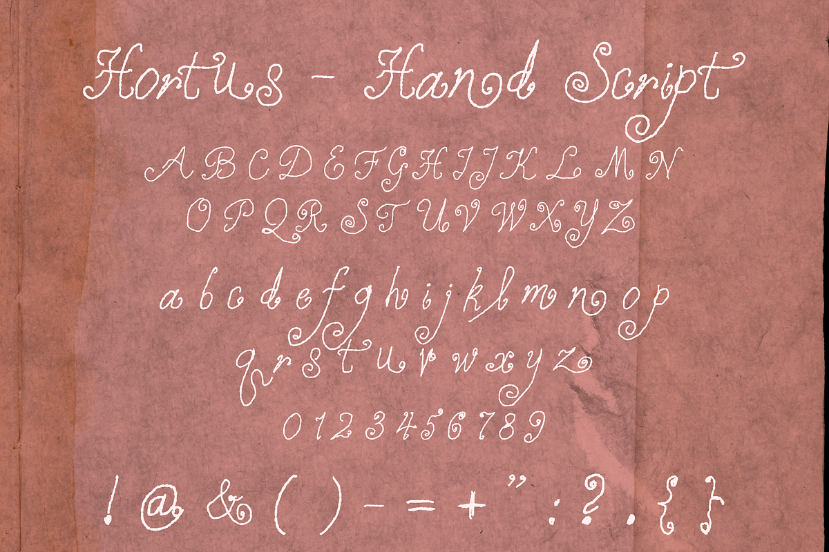 Hortus - Hand Script, a Script Font by Lilithcollageart (Photo 6 of 9)
