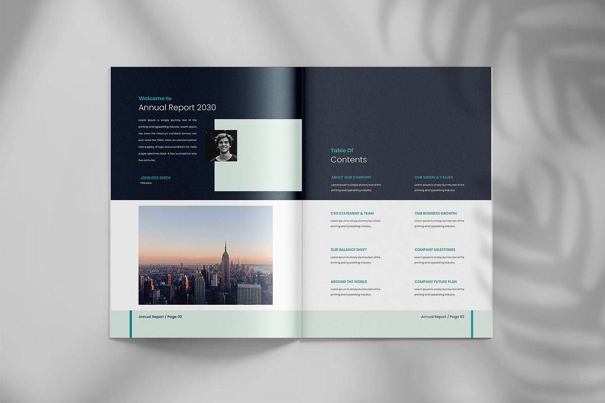 Annual report brochure template, a Brochure Template by Tanmoy Topu (Photo 3 of 12)