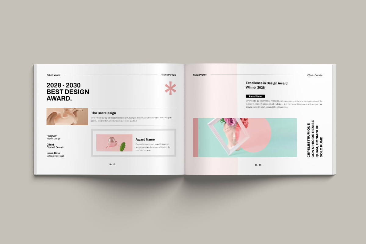 Design Portfolio Landscape Template, a Brochure Template by Pixelpick (Photo 8 of 9)