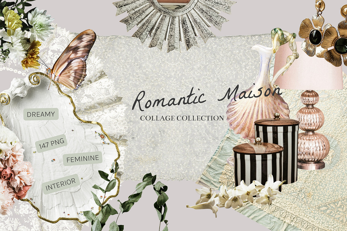 Romantic Maison: Porcelain Collage, an Object Graphic by Anzhelika (Photo 1 of 12)