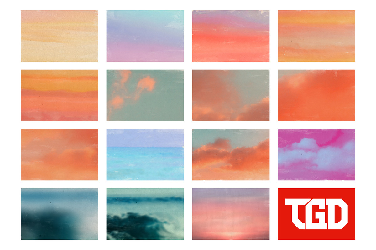 Watercolor Gradients - Textured, a Texture Graphic by Tim Gould Design (Photo 3 of 5)
