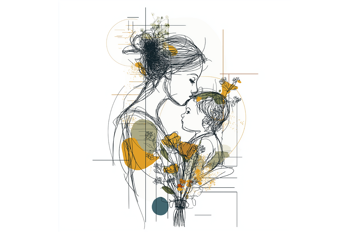 Prompt Mother Day Clipart, a Decorative Illustration by Creative design (Photo 5 of 7)