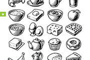 Vintage Breakfast Food Illustrations, an Object Graphic by RT Studio (Thumbnail 2 of 3)