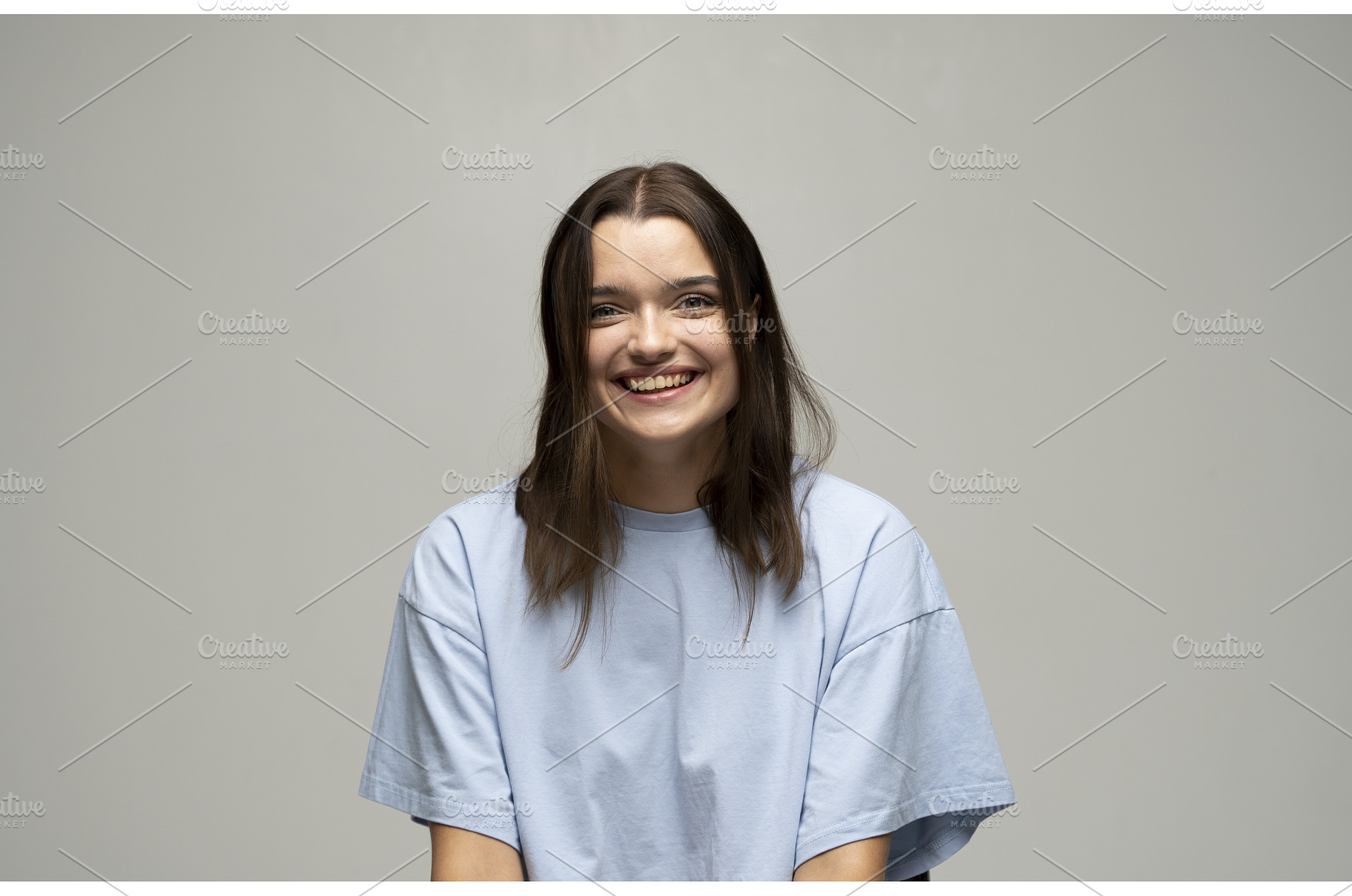 Close-up portrait of young brunette, a Person Photo by volodymyrshtun13795