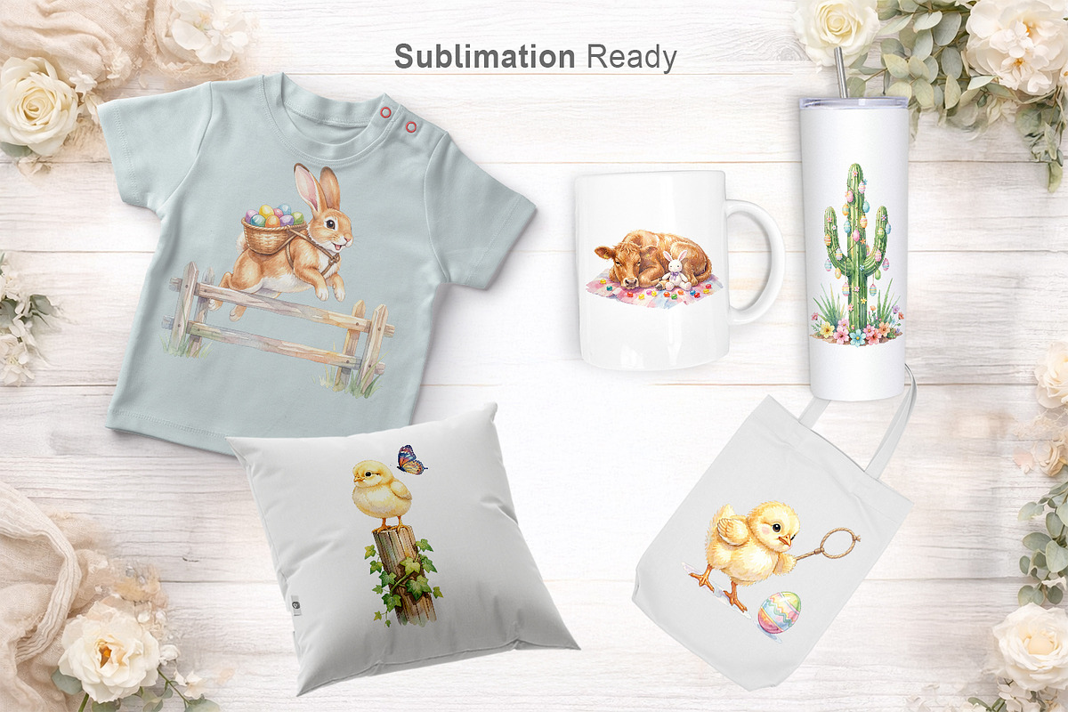 Western Easter Sublimation PNGs, an Illustration by Artnoy (Photo 6 of 8)