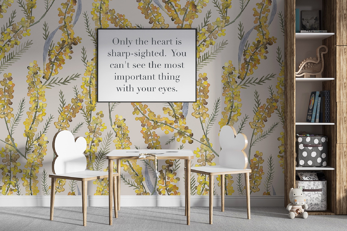 Pattern MIMOSA, a Decorative Illustration by PASHKOVA (Photo 13 of 18)