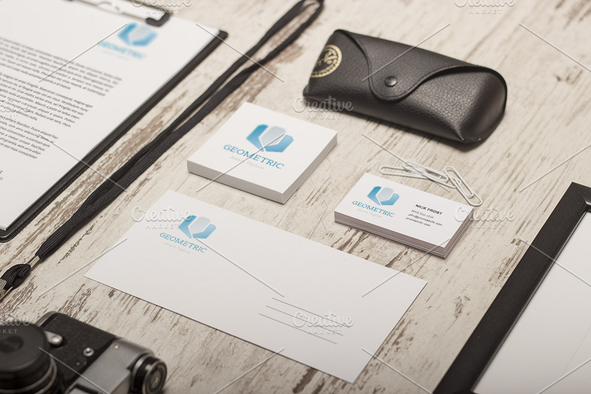 Geometric Logo, a Branding & Logo Template by Demograph™ (Photo 3 of 5)