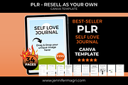 Self-Love Journal with PLR License, a Templates & Theme by Jennifer Magri Templates (Thumbnail 1 of 8)