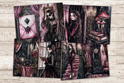 Haunted Mansion Junk Journal Pages, a Person Illustration by GlamArtZhanna (Thumbnail 7 of 10)