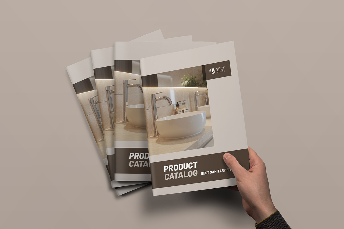 Basin and Sink Product Catalog, a Magazine Template by VectStock (Photo 3 of 5)